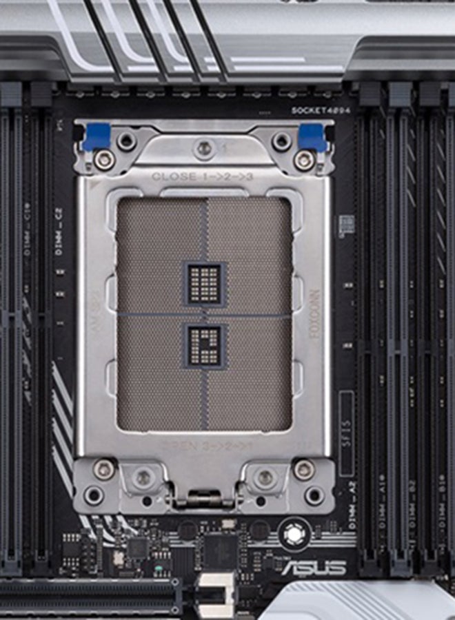 PRIME TRX40-PRO (AMD TRX40) ATX Motherboard sTRX4 For 3rd Gen Ryzen Threadripper 16 Power Stages, DDR4 4666+ MHz (O.C.), Triple PCIe 4.0 M.2s, USB 3.2 Gen 2 Type-C Aura Sync RGB 12.9.6inch Silver/Black/Grey