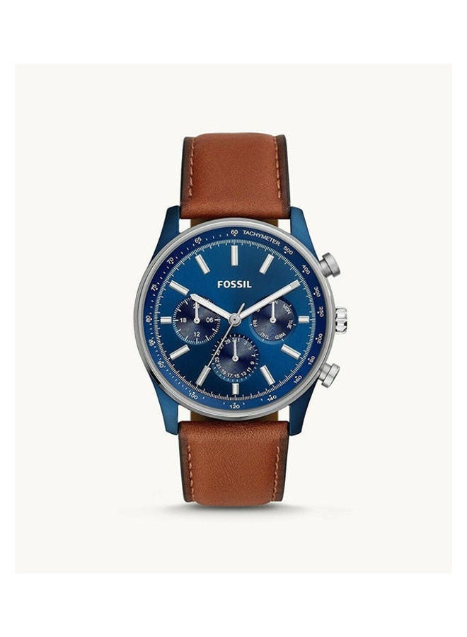 فوسيل ساعة يد كرونوغراف بسوار من الراتنج طراز BQ2512 للرجال - Image 1