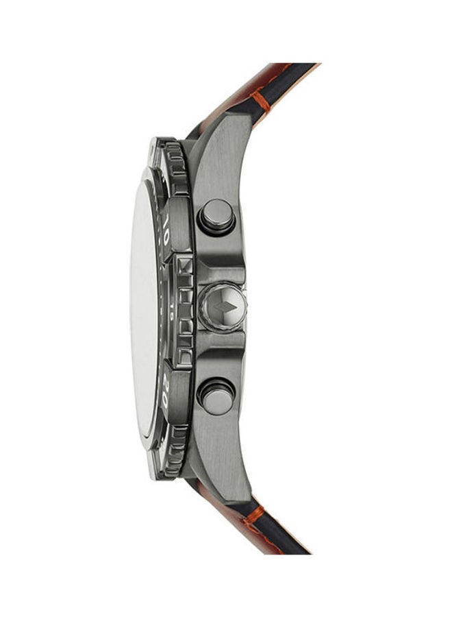FOSSIL Women's Leather Analog Wrist Watch Fs5770 - 44 mm - Brown  - Image 3