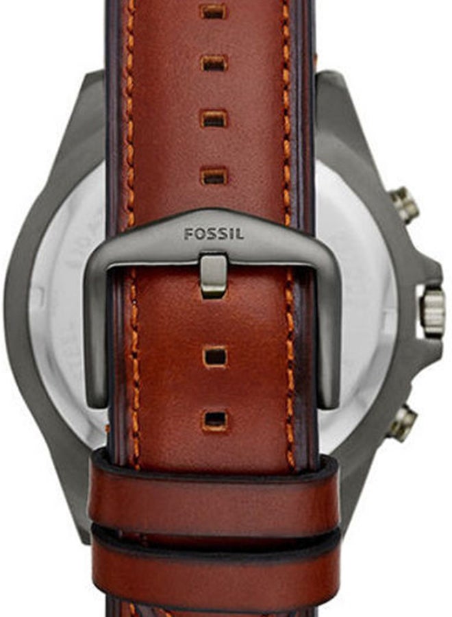 FOSSIL Women's Leather Analog Wrist Watch Fs5770 - 44 mm - Brown  - Image 4