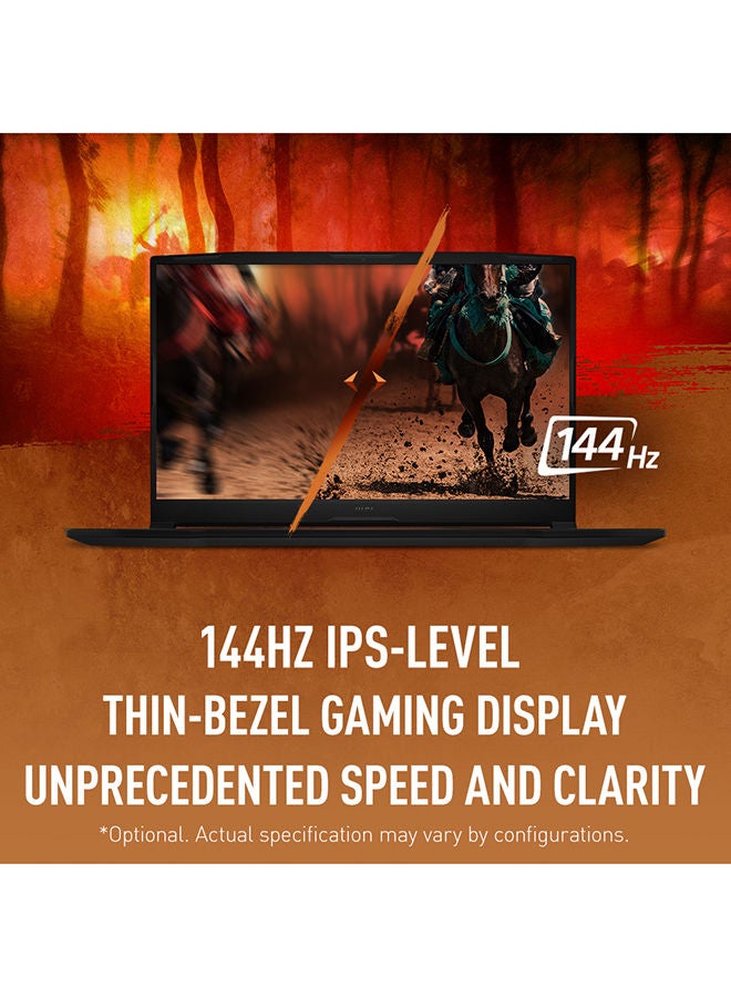 MSI - Katana GF76 11UC Gaming Laptop With 15.6-Inch Full HD Display, Core i7-11800H Processor / 16GB RAM / 512GB SSD / 4GB NVIDIA GeForce RTX3050 Graphics / Windows 11 /International Version English Black - Image 1