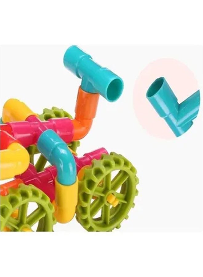 fashionhome 238-Piece DIY Assembling Colorful Educational Water Pipe Building Blocks Toys - Image 5