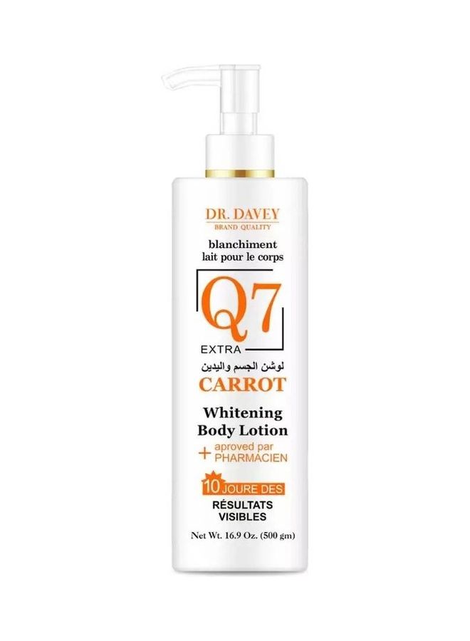 DR. DAVEY - Carrot Whitening Body Lotion 500ml - Image 1