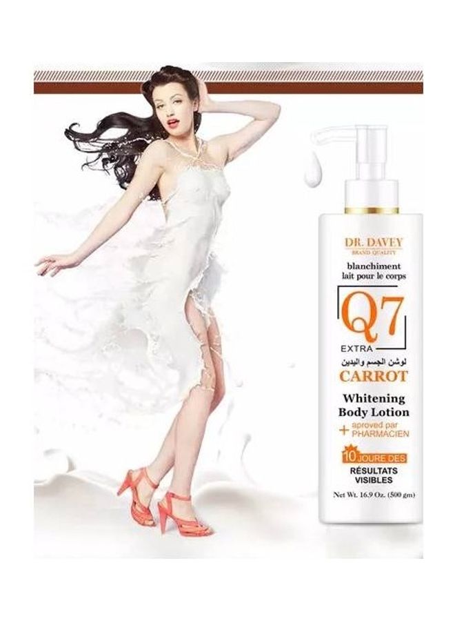 DR. DAVEY - Carrot Whitening Body Lotion 500ml - Image 1