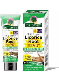 DR. DAVEY Licorice Root Sunblock Cream 100grams  - Image 1