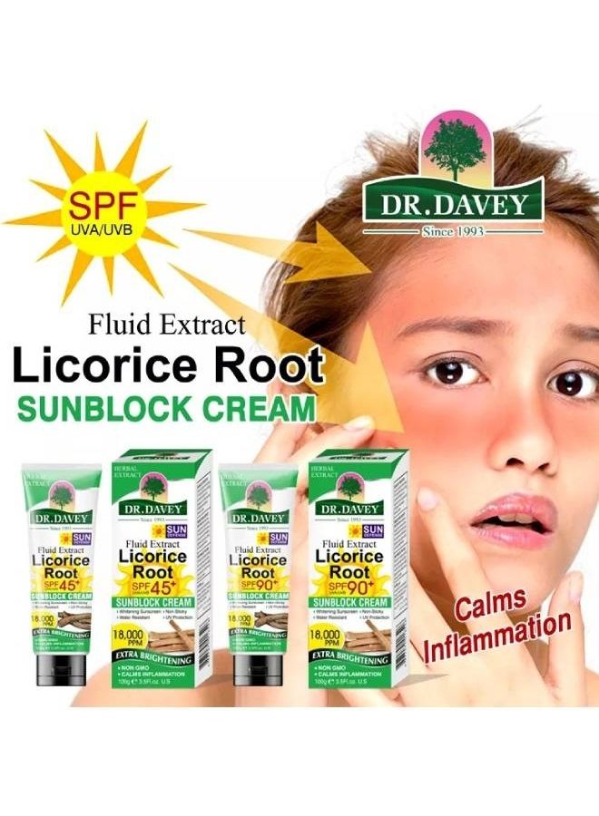 DR. DAVEY Licorice Root Sunblock Cream 100grams  - Image 2