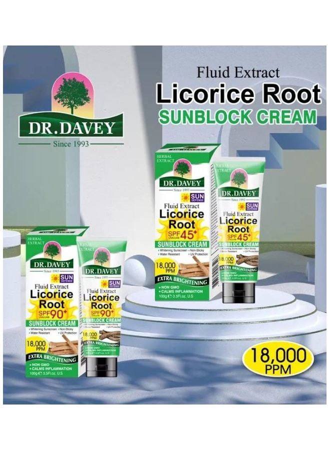 DR. DAVEY Licorice Root Sunblock Cream 100grams  - Image 3