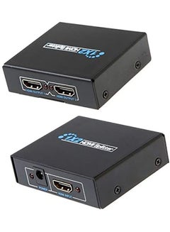 3D HDMI SPlitter 1X2 split one HDMI input to 2 HDMI output black