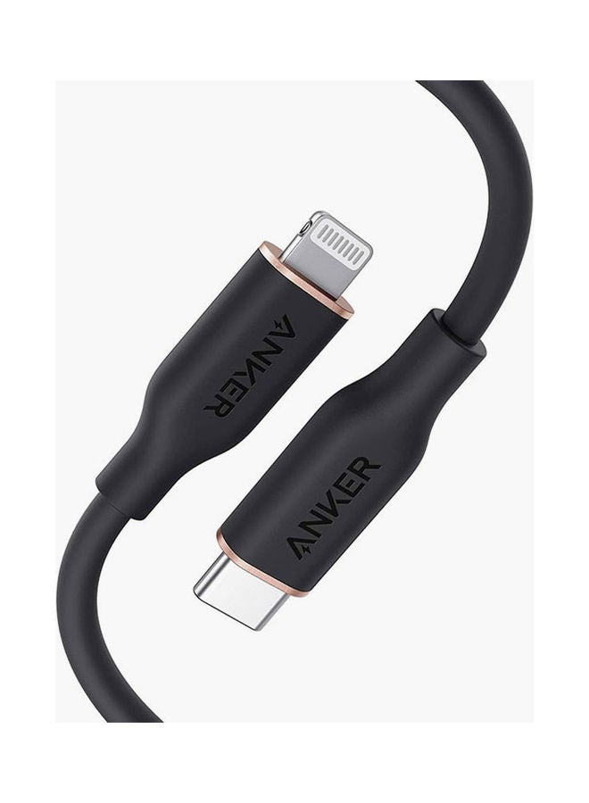 Anker PowerLine III Flow USB-C To Lightning Cable (3ft/0.9m) Black 