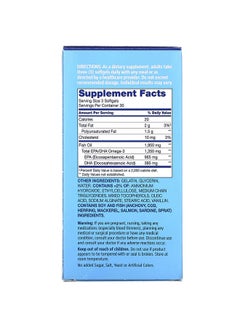 21st CENTURY Alaska Wild Fish Oil Mega Omega-3 - 90 Softgels  - Image 3