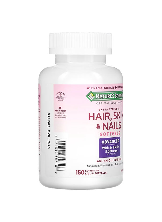 NATURE'S BOUNTY Extra Strength Hair Skin & Nails - 150 Liquid Softgel  - Image 4