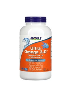 Ultra Omega 3-D Dietary Supplements - 180 Softgels