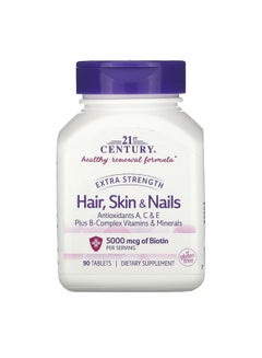 21st CENTURY Hair, Skin And Nails Dietary Supplement - 90 Tablets  - Image 3