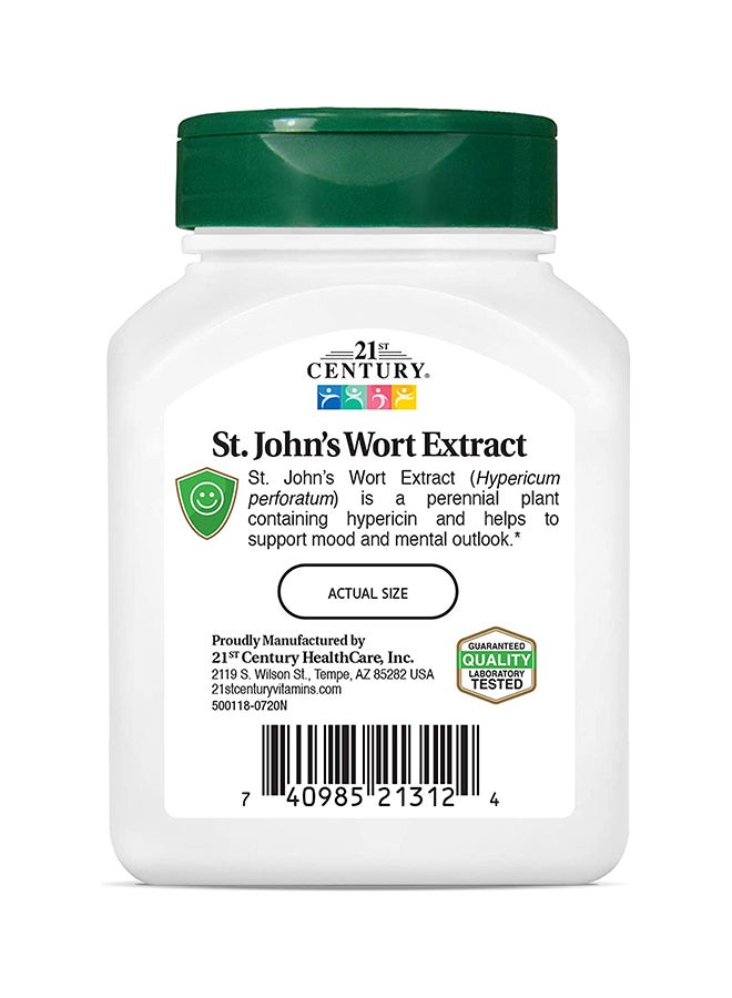21st CENTURY - St. Johns Wort Extract Herbal Supplement 60 tablets - Image 1