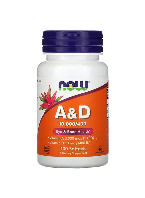 Essential Nutrition A & D Dietary Supplement - 100 Softgels
