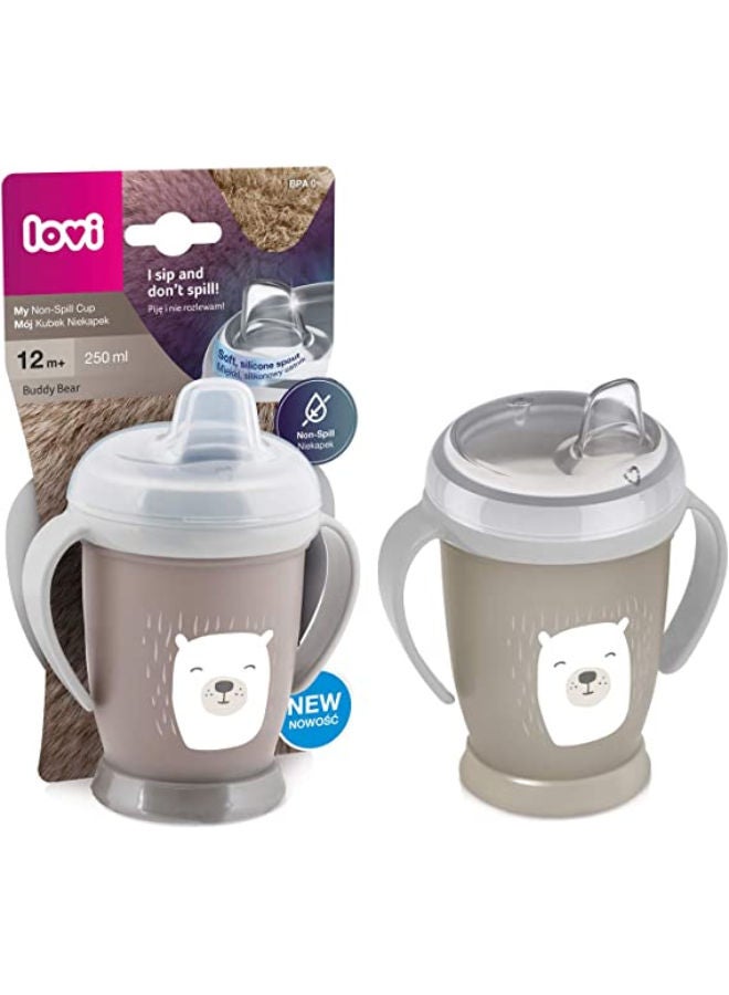 lovi Buddy Bear Non-Spill Cup With Silicone Spout 6M+ 250ml  - Image 3
