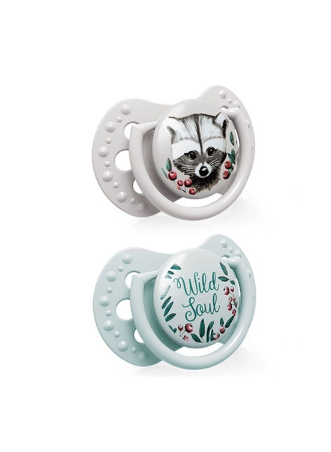 lovi Lovi silicone Dynamic Soother 0-2 M 2 pcs Notch Wild Soul BOY  - Image 3