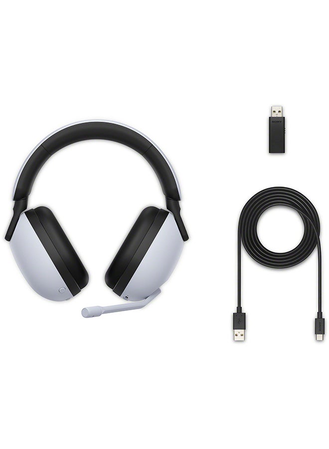 Sony - INZONE H9 Wireless Noise Cancelling Gaming Headset with Boom Microphone for PC/PS5 White- H9 - Image 1