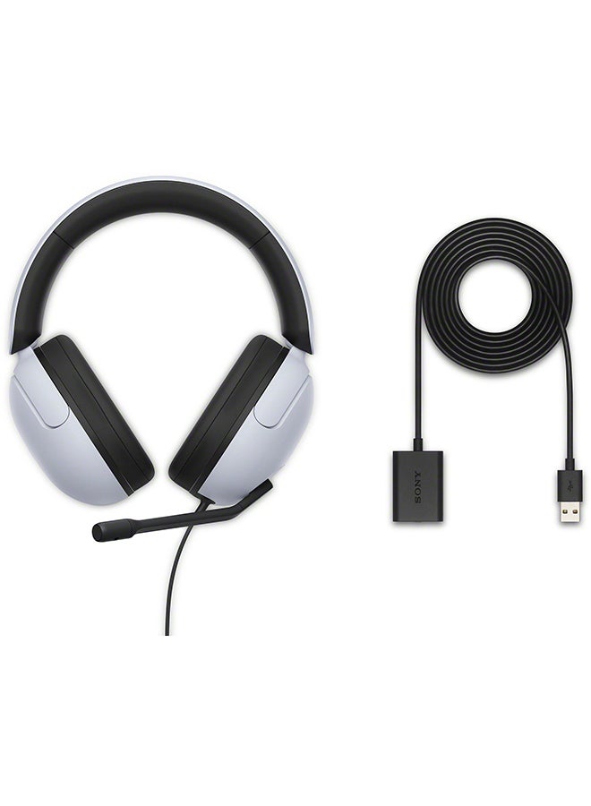 Sony - Inzone H3 Wired Gaming Headset, Over ear Headphones with 360 Spatial Sound, MDR G300, Headphone White- H3 - Image 1