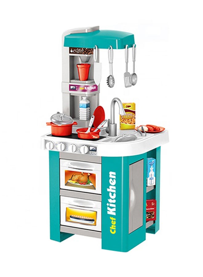 XIANGYU Plastic Kitchen Cooking Toys Pretend Play Kitchen Accessories Toys 34.5X33X72.5cm - Image 2