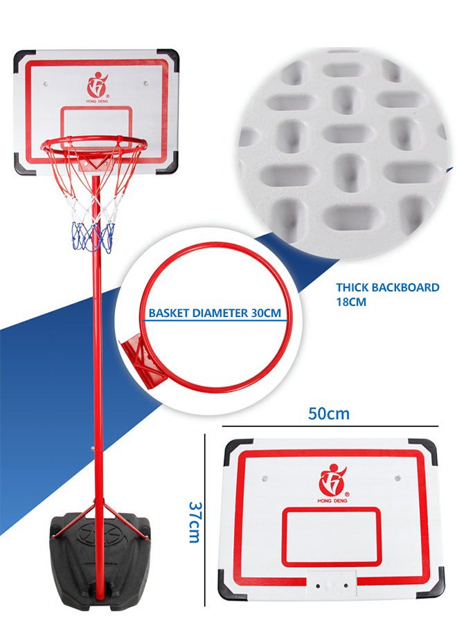 XIANGYU - Height Adjustable Portable Basketball System 50x57x210cm - Image 1