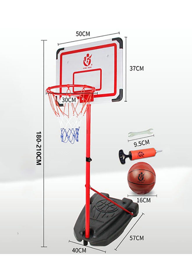 XIANGYU - Height Adjustable Portable Basketball System 50x57x210cm - Image 1