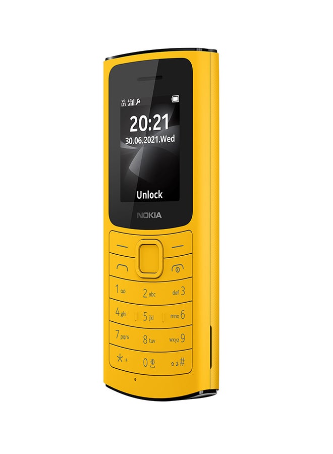 NOKIA 110 4G Dual SIM  Yellow- Middle East Version - Image 4