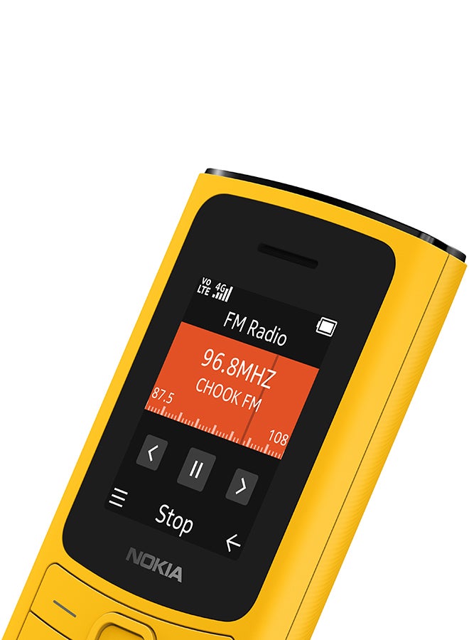 NOKIA 110 4G Dual SIM  Yellow- Middle East Version - Image 5