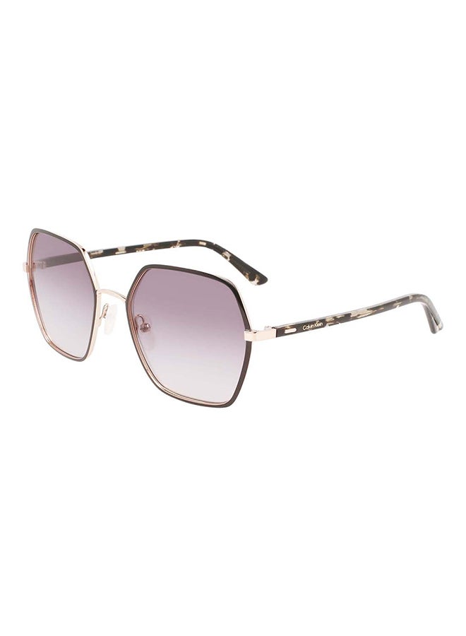 CALVIN KLEIN Women's Full Rim Metal Modified Rectangle  Sunglasses  CK21131S-001-5620  - Image 1