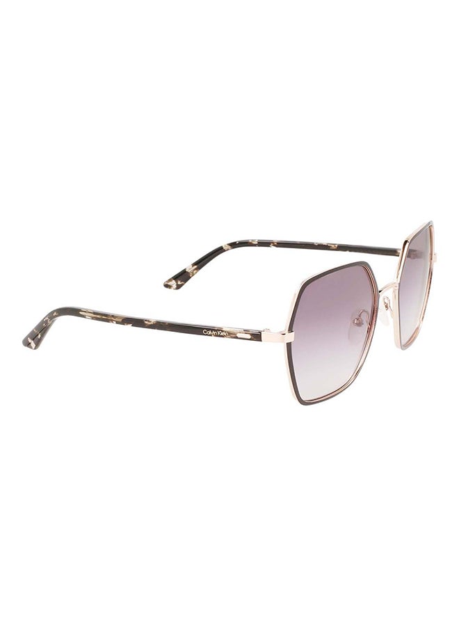 CALVIN KLEIN Women's Full Rim Metal Modified Rectangle  Sunglasses  CK21131S-001-5620  - Image 4
