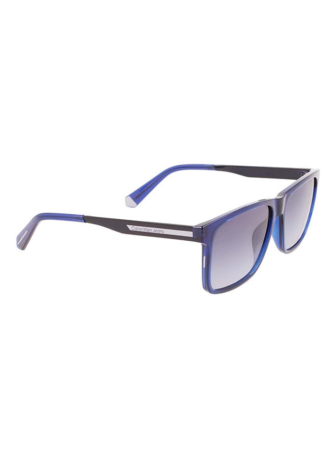 Calvin Klein Jeans Men's Full Rim Injected Modified Rectangle  Jeans Sunglasses  CKJ21624S-400-5716  - Image 3