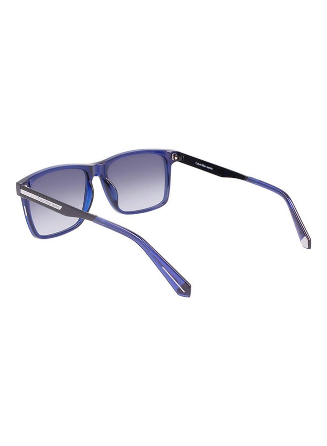 Calvin Klein Jeans Men's Full Rim Injected Modified Rectangle  Jeans Sunglasses  CKJ21624S-400-5716  - Image 4
