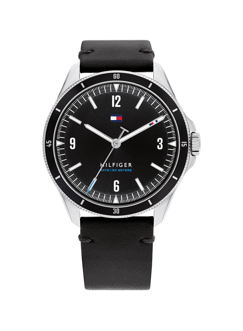 TOMMY HILFIGER - Men's Maverick  Black Dial Watch - 1791904 - Image 1