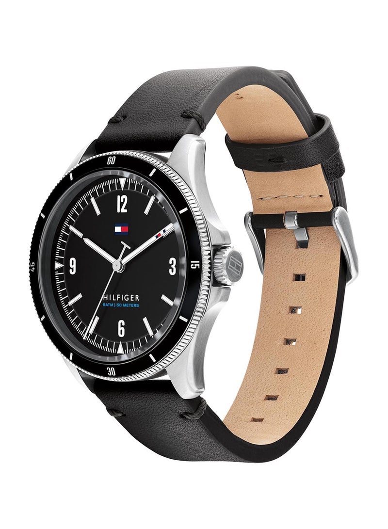 TOMMY HILFIGER - Men's Maverick  Black Dial Watch - 1791904 - Image 1
