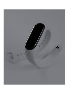 MARGOUN Xiaomi Mi Band 7 Replacement Strap Soft Silicone Watch Band Sport Wristband Bracelet Compatible with Mi Band 7 Smart Fitness Tracker 2022 Release Light Grey  - Image 3