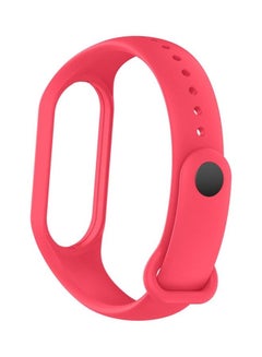MARGOUN Xiaomi Mi Band 7 Replacement Strap Soft Silicone Watch Band Sport Wristband Bracelet Compatible with Mi Band 7 Smart Fitness Tracker 2022 Release Hot Pink  - Image 2