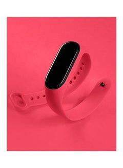 MARGOUN Xiaomi Mi Band 7 Replacement Strap Soft Silicone Watch Band Sport Wristband Bracelet Compatible with Mi Band 7 Smart Fitness Tracker 2022 Release Hot Pink  - Image 3