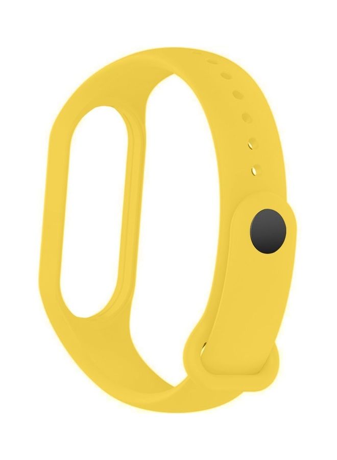 MARGOUN Xiaomi Mi Band 7 Replacement Strap Soft Silicone Watch Band Sport Wristband Bracelet Compatible with Mi Band 7 Smart Fitness Tracker 2022 Release Yellow - Image 2