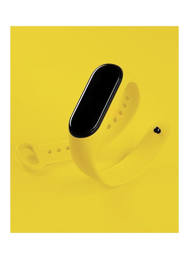 MARGOUN Xiaomi Mi Band 7 Replacement Strap Soft Silicone Watch Band Sport Wristband Bracelet Compatible with Mi Band 7 Smart Fitness Tracker 2022 Release Yellow - Image 3