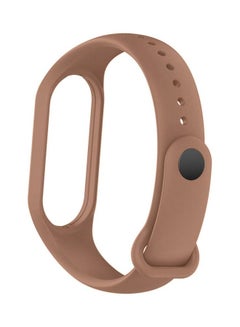 MARGOUN Xiaomi Mi Band 7 Replacement Strap Soft Silicone Watch Band Sport Wristband Bracelet Compatible with Mi Band 7 Smart Fitness Tracker 2022 Release Light Brown  - Image 2