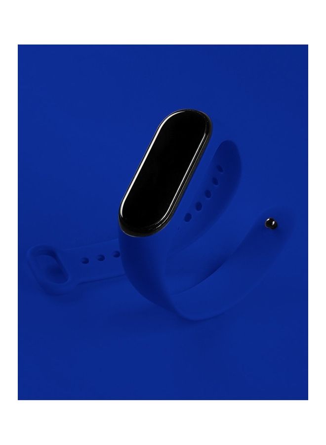 MARGOUN Xiaomi Mi Band 7 Replacement Strap Soft Silicone Watch Band Sport Wristband Bracelet Compatible with Mi Band 7 Smart Fitness Tracker 2022 Release Navy Blue - Image 3
