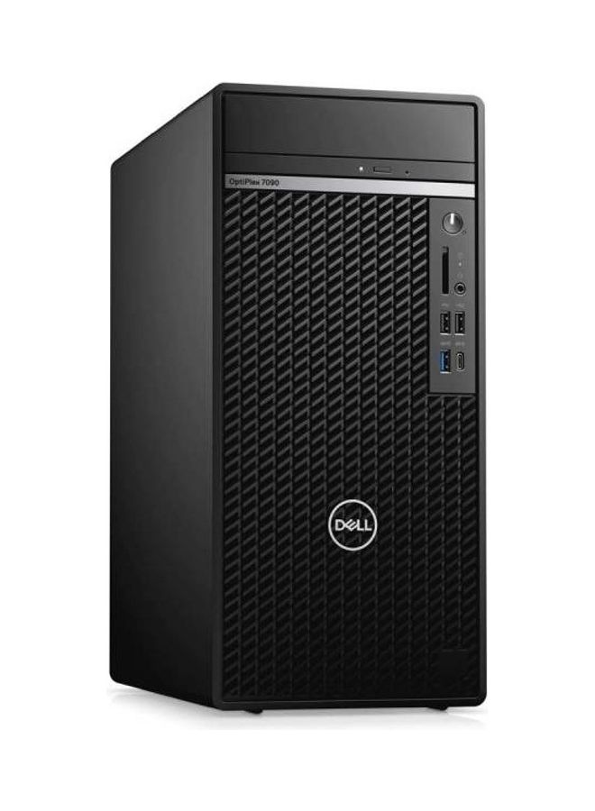 DELL - Optiplex 7090 Tower PC, Core i7 Processor/4GB RAM/1TB HDD/DOS/Integrated Graphics Black - Image 1