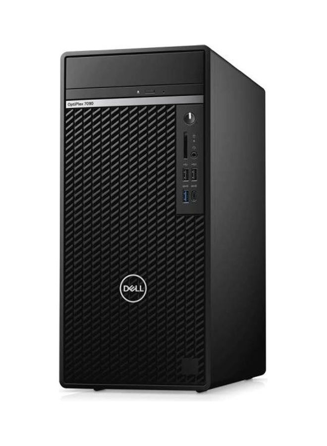 DELL - Optiplex 7090 Tower PC, Core i7 Processor/4GB RAM/1TB HDD/DOS/Integrated Graphics Black - Image 1