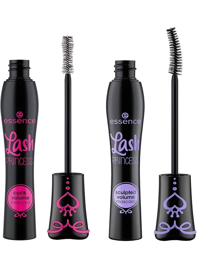 Essence Lash Princess Curl & Volume Mascara & Lash Princess Sculpted Volume Mascara Bundle Black  - Image 1