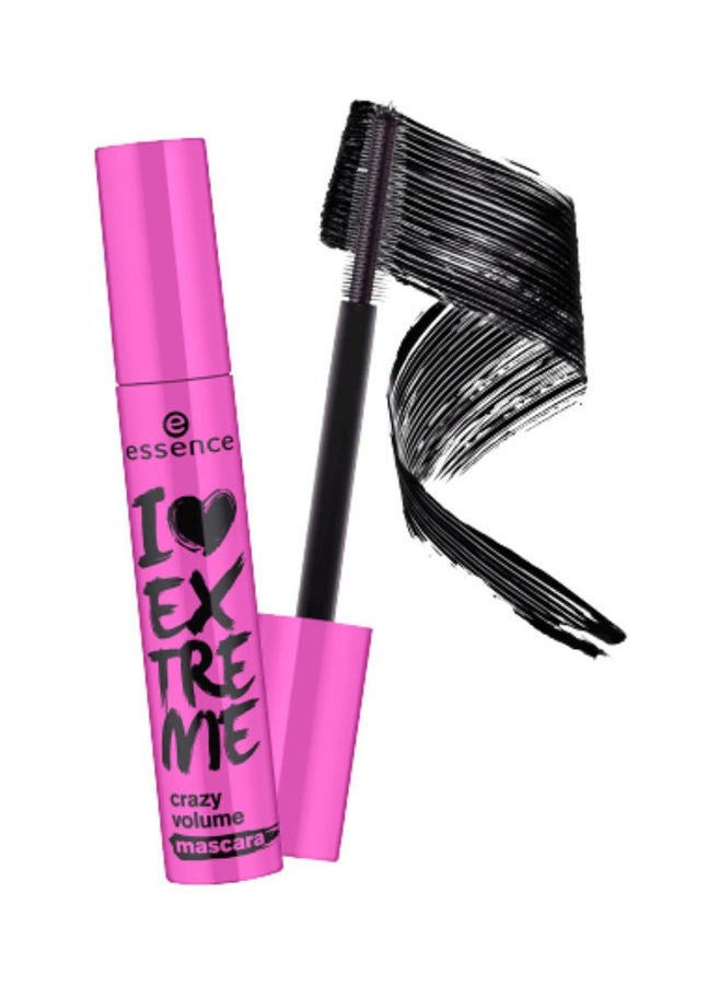 Essence 3 Piece Set Of Essence - I Love Extreme Crazy Volume Mascara Waterproof Black  - Image 4