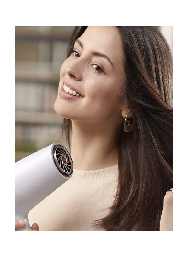 Philips BHD500 Hair Dryer With ThermoProtect And Fast Drying 2100 Watt White  - Image 4