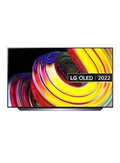 OLED TV 55-Inch CS Series, Cinema Screen Design 4K HDR Webos Smart AI ThinQ Pixel Dimming OLED55CS6LA Black