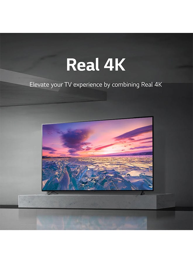 LG - UHD 4K TV 55-Inch UQ7500 Series, Cinema Screen Design 4K Active HDR Webos Smart Ai Thinq 55UQ75006LG Black - Image 1