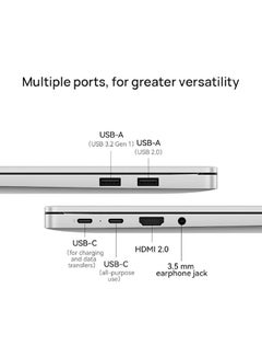 Matebook D 16 Laptop With 16-Inch Full HD With Eye Comfort Full View Display, Intel Core i5-12450H Processor/8GB RAM/512GB SSD/Intel Iris Xe Graphics/Windows 11/ English/Arabic Mystic Silver - v1658912725/N53337038A_10