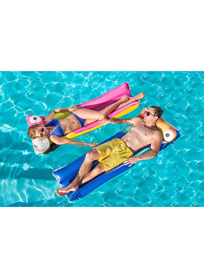Tropical Bird Floating Air Mat- Assorted 183 x76cm 183 x76cm